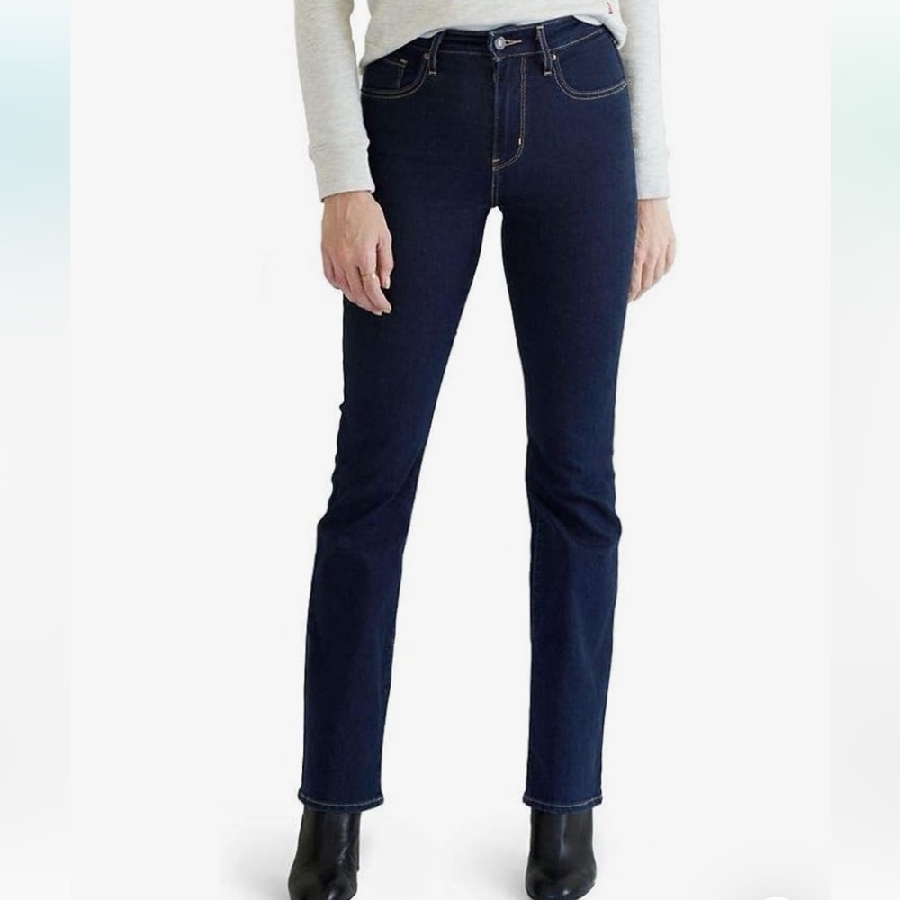 Levi's 725 High Rise Bootcut Jeans - Deep Blue